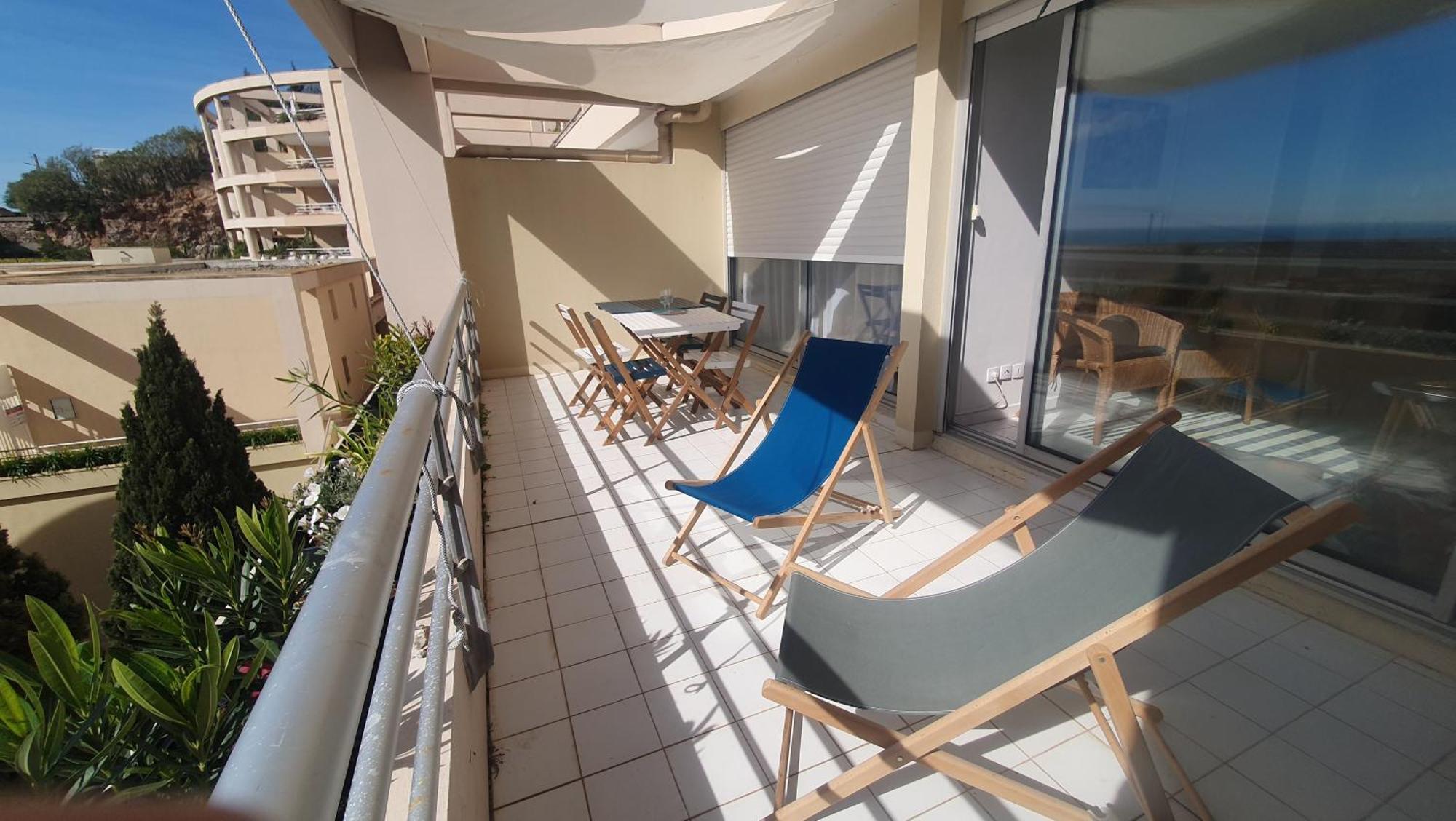 Appartement Vue Bleu Azur Сет Экстерьер фото